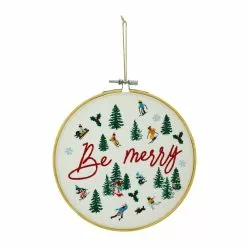 Deals ???? Assorted ???? Christmas Greeting Embroidery Hoop Wall Accent by Ashland® ???? -Ashland Sales 10700816 4