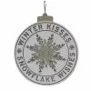 Brand new ???? Winter Kisses, Snowflake Wishes Round Wall Sign by Ashland® ????