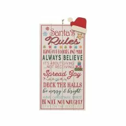Best reviews of ???? Santa's Rules Wall Sign by Ashland® ????