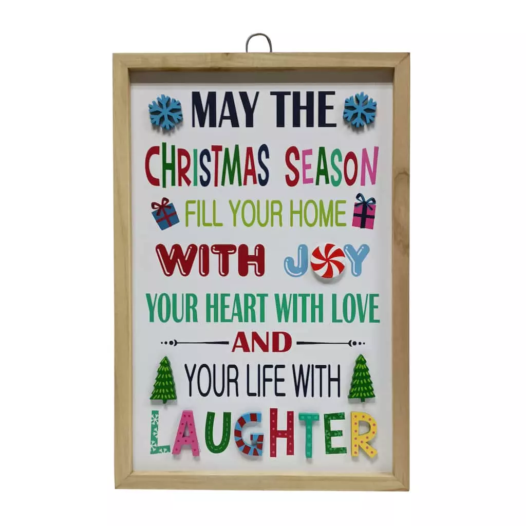 Promo ???? Life with Laughter ❄ Christmas Wall Sign by Ashland® ???? 3 Promo ???? Life with Laughter ❄ Christmas Wall Sign by Ashland® ????