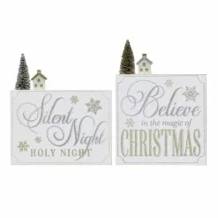 Discount ???? Assorted 10" ???? Christmas Sentiment Block Sign by Ashland® ⭐