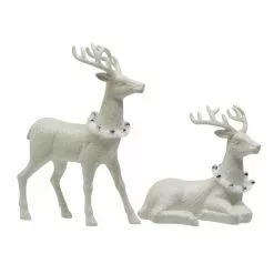 Discount ???? Assorted Glittery White Deer by Ashland® ✨