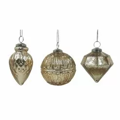 Discount ???? Assorted 4" Gold Glass Ornament by Ashland® ????