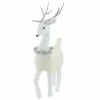 Promo ???? 20.5" White Standing Deer with Tinsel Wreath Tabletop Figure by Ashland® ✔️ -Ashland Sales 10700887 1