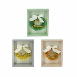 Outlet ✨ Assorted 7" ???? Christmas Wreath Tabletop Block Accent by Ashland® ????