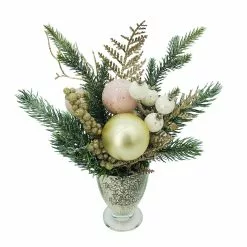 Discount ✔️ 12" ???? Christmas Pine Arrangement in Decorative Container by Ashland® ????