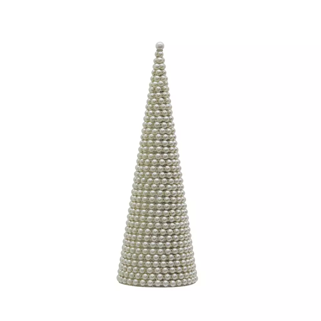 Promo ???? 15" Pearl Cone Tree Decoration by Ashland® ???? 3 Promo ???? 15" Pearl Cone Tree Decoration by Ashland® ????