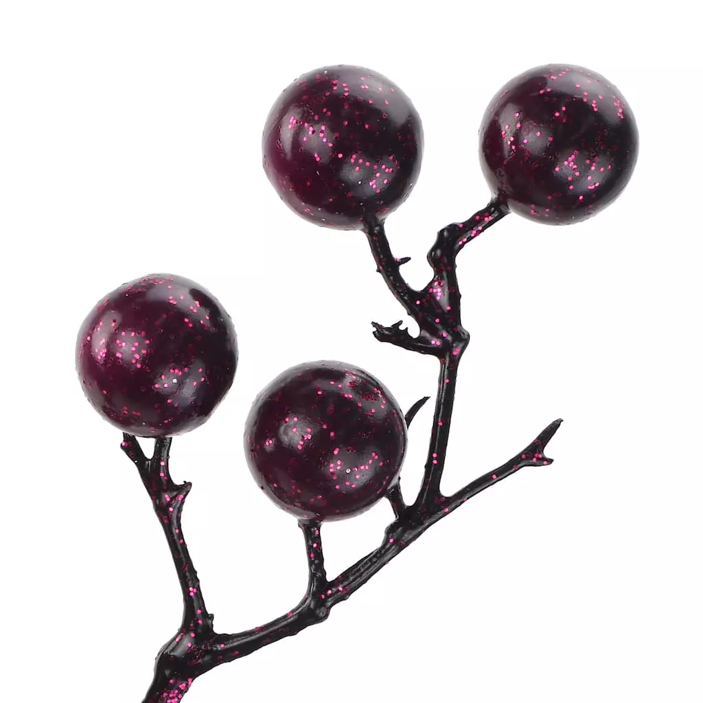 Buy ???? Glittery Purple Berry Stem by Ashland® ???? 4 Buy ???? Glittery Purple Berry Stem by Ashland® ???? - Image 2