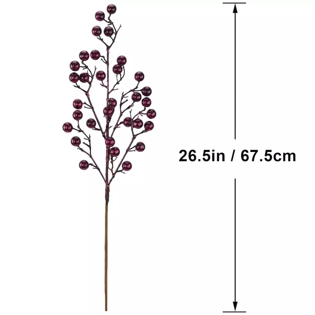 Buy ???? Glittery Purple Berry Stem by Ashland® ???? 5 Buy ???? Glittery Purple Berry Stem by Ashland® ???? - Image 3