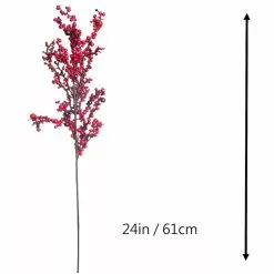 Best Pirce ⭐ Red Berry Cluster Stem by Ashland® ???? -Ashland Sales 10701000 3