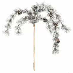 Budget ???? Flocked Hanging Pine & Pinecone Stem by Ashland® ????