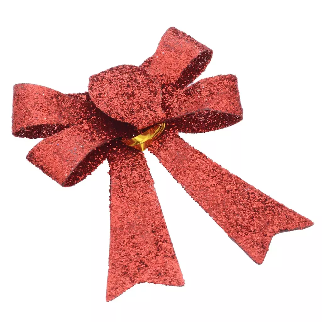 Hot Sale ✔️ Red Glitter Bows, 6ct. by Ashland® ???? Christmas ???? 4 Hot Sale ✔️ Red Glitter Bows, 6ct. by Ashland® ???? Christmas ???? - Image 2