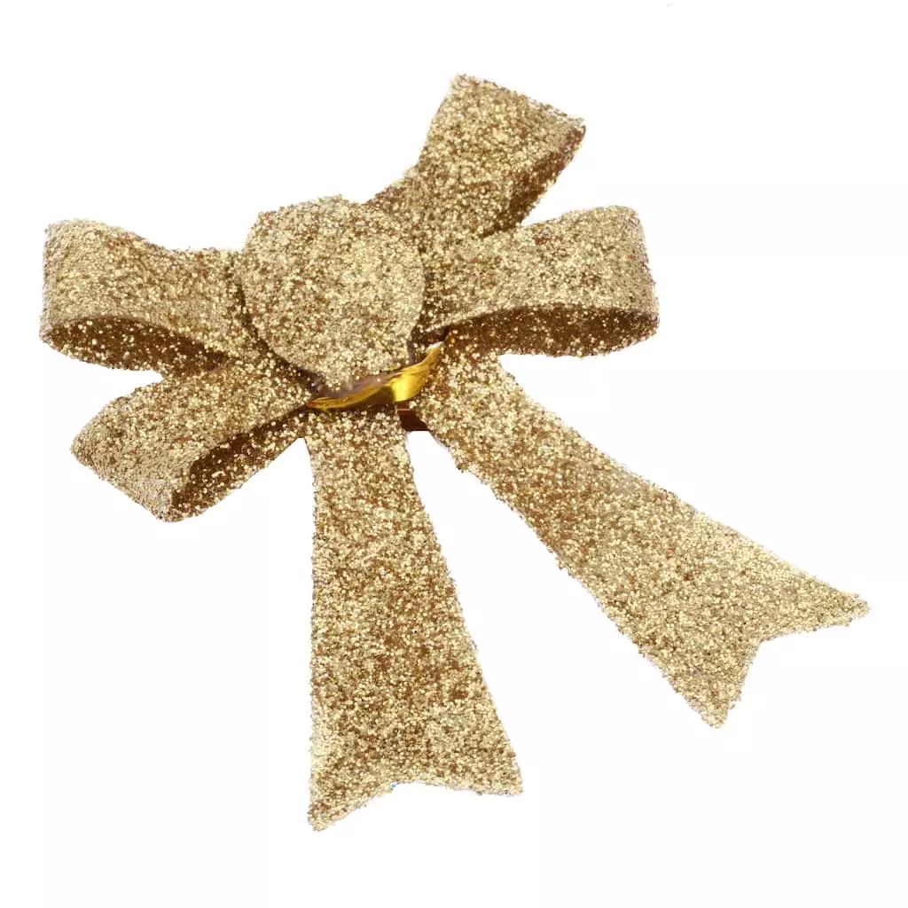 Coupon ???? Gold Glitter Bows, 6ct. by Ashland® ???? Christmas ???? 4 Coupon ???? Gold Glitter Bows, 6ct. by Ashland® ???? Christmas ???? - Image 2