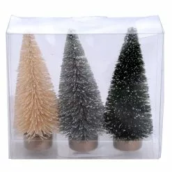 Hot Sale ???? White, Green & Sage Natural Potted Mini Tree Set by Ashland® ???? Christmas ????