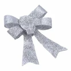 Buy ???? Silver Glitter Bows, 6ct. by Ashland® ???? Christmas ???? -Ashland Sales 10701089 2