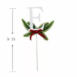 New ❤️ Christmas Pine Sprig Letter E Pick by Ashland® ❤️ -Ashland Sales 10701103 3