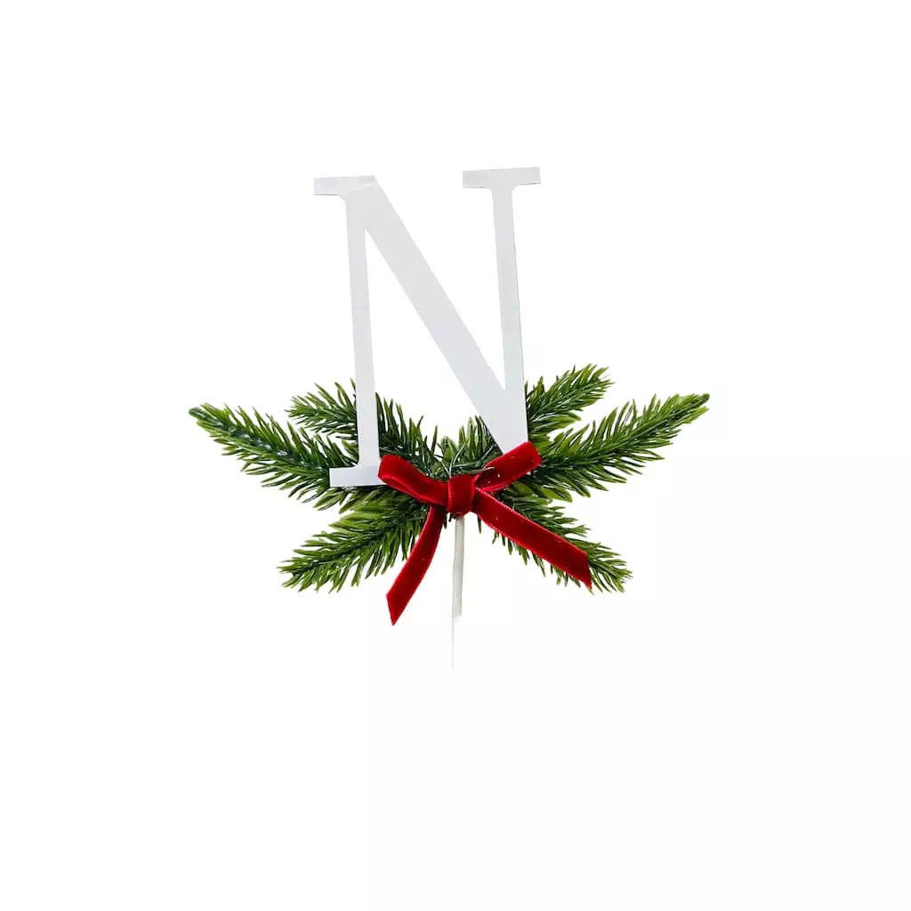 Discount ❤️ Christmas Pine Sprig Letter N Pick by Ashland® ???? 4 Discount ❤️ Christmas Pine Sprig Letter N Pick by Ashland® ???? - Image 2