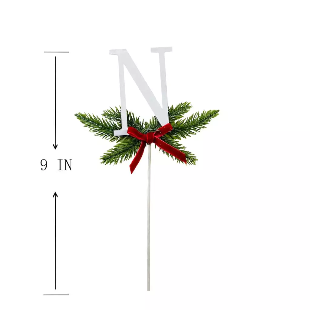 Discount ❤️ Christmas Pine Sprig Letter N Pick by Ashland® ???? 5 Discount ❤️ Christmas Pine Sprig Letter N Pick by Ashland® ???? - Image 3