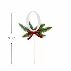 Promo ???? Christmas Pine Sprig Letter O Pick by Ashland® ???? -Ashland Sales 10701130 3