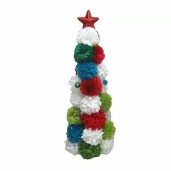 New ???? 15.7" Multicolor Pom-Pom Tabletop ???? Christmas Tree by Ashland® ????