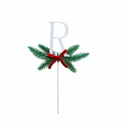 Best Sale ???? Christmas Pine Sprig Letter R Pick by Ashland® ✔️