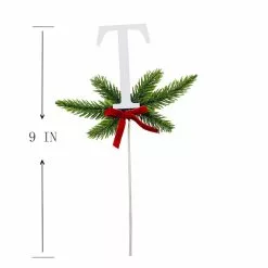 Best Pirce ???? Christmas Pine Sprig Letter T Pick by Ashland® ???? -Ashland Sales 10701141 3