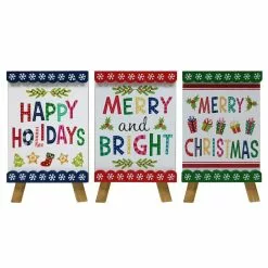 Budget ???? Assorted Mini Tabletop ❄ Christmas Sign by Ashland® ????