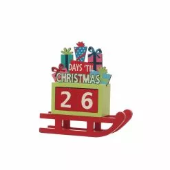Cheapest ???? Sleigh ???? Christmas Countdown Tabletop Décor by Ashland® ????