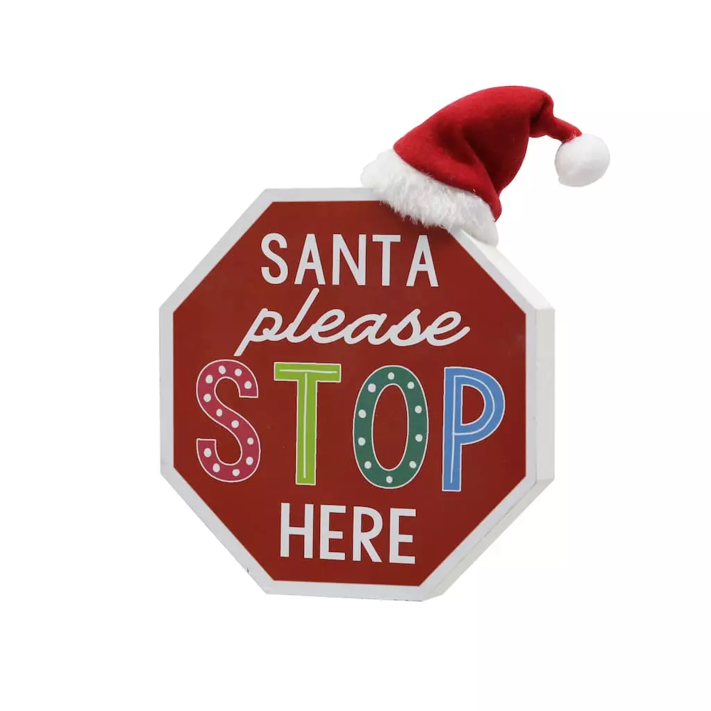 Buy ⌛ 8.5" Santa Stop Here Tabletop Sign by Ashland® ???? 3 Buy ⌛ 8.5" Santa Stop Here Tabletop Sign by Ashland® ????