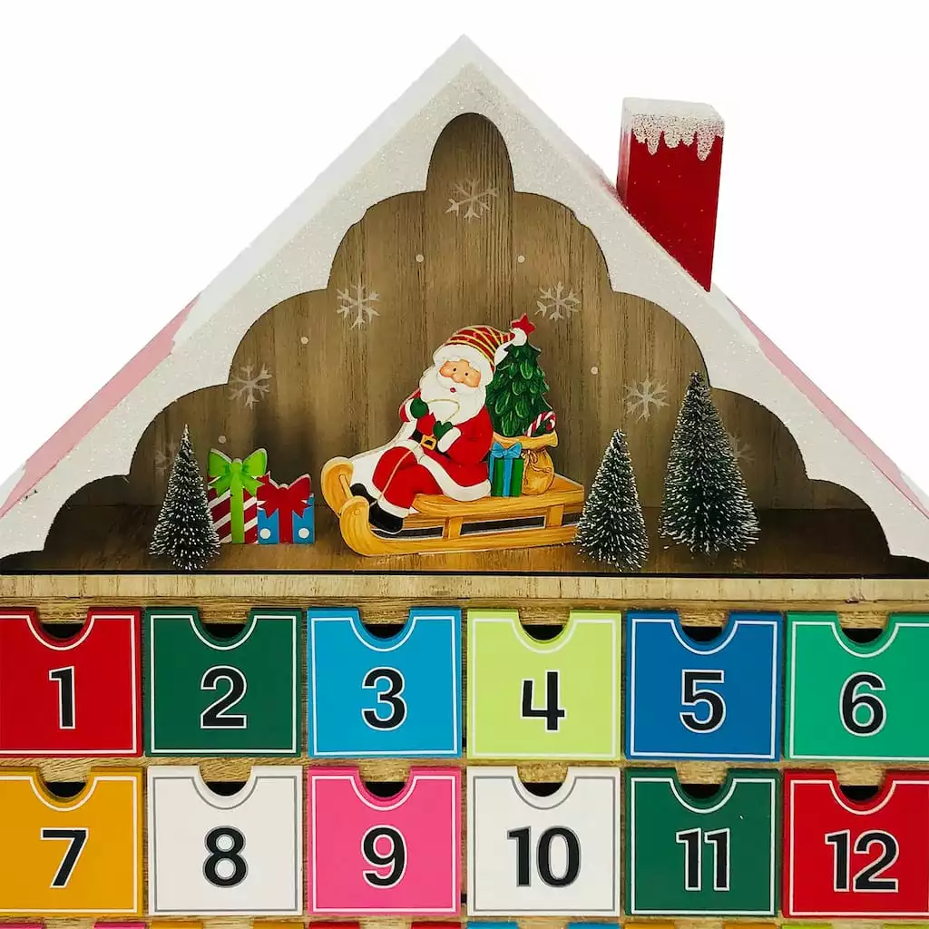 Top 10 ???? 18.75" ???? Christmas Advent House Decoration by Ashland® ???? 4 Top 10 ???? 18.75" ???? Christmas Advent House Decoration by Ashland® ???? - Image 2