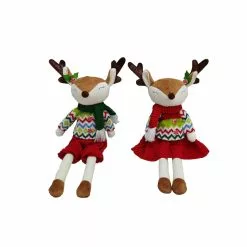 Discount ???? Assorted 11.5" Fabric Reindeer Decoration by Ashland® ????