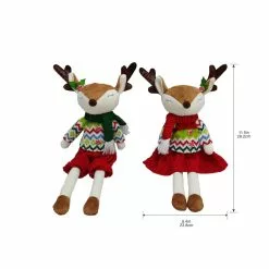 Discount ???? Assorted 11.5" Fabric Reindeer Decoration by Ashland® ???? 8 Discount ???? Assorted 11.5" Fabric Reindeer Decoration by Ashland® ???? -Ashland Sales 10701195 3