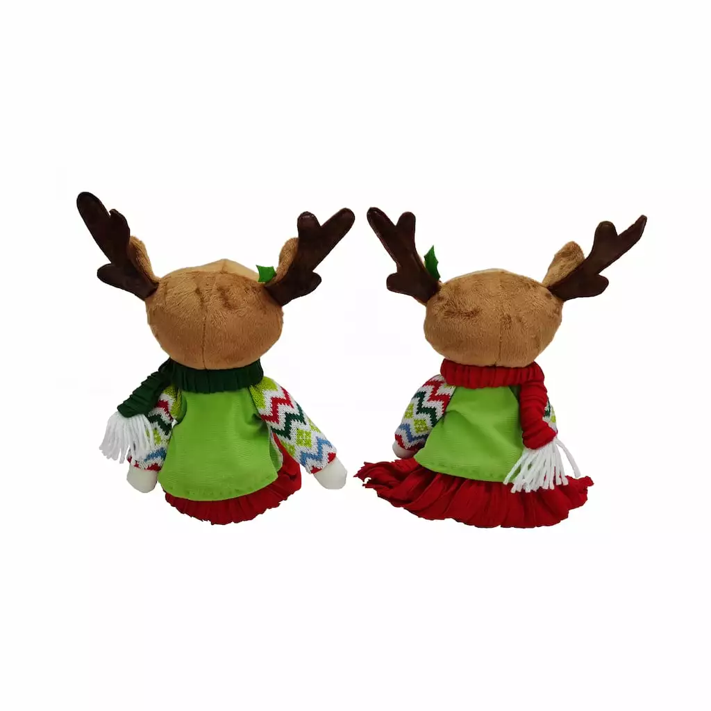 Discount ???? Assorted 11.5" Fabric Reindeer Decoration by Ashland® ???? 6 Discount ???? Assorted 11.5" Fabric Reindeer Decoration by Ashland® ???? - Image 4
