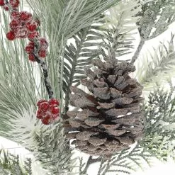 Brand new ⭐ Snowy Pine Leaf, Berry & Pinecone Stem by Ashland® ???? 6 Brand new ⭐ Snowy Pine Leaf, Berry & Pinecone Stem by Ashland® ???? -Ashland Sales 10701278 2