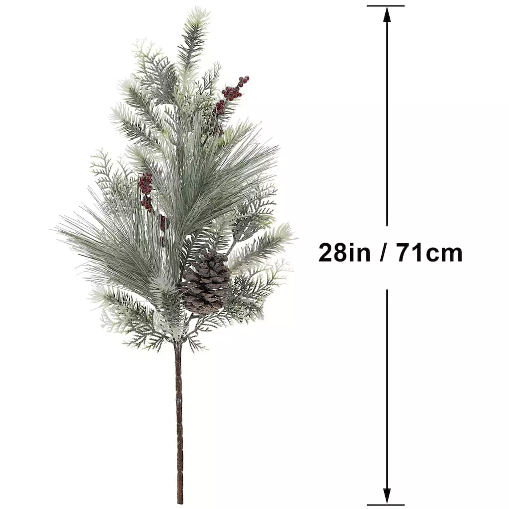 Brand new ⭐ Snowy Pine Leaf, Berry & Pinecone Stem by Ashland® ???? 5 Brand new ⭐ Snowy Pine Leaf, Berry & Pinecone Stem by Ashland® ???? - Image 3