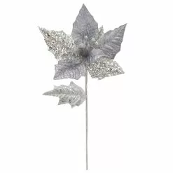 Budget ✨ Silver Jewel Poinsettia Stem by Ashland® ???? -Ashland Sales 10701318 2