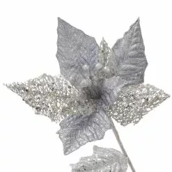 Budget ✨ Silver Jewel Poinsettia Stem by Ashland® ???? -Ashland Sales 10701318 3