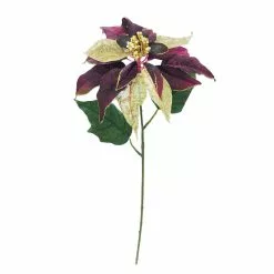 Best Pirce ⌛ Wine & Gold Poinsettia Stem by Ashland® ????