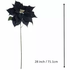 Budget ???? Black Poinsettia Stem by Ashland® ???? -Ashland Sales 10701336 3