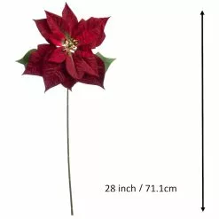 Cheap ???? Dark Red Poinsettia Stem by Ashland® ???? -Ashland Sales 10701338 3