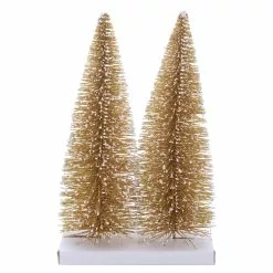 Best Pirce ✔️ 12" Gold Bottle Brush Trees, 2ct. by Ashland® ????