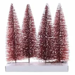 Wholesale ✔️ 8" Red Bottle Brush Trees, 4ct. by Ashland® ????