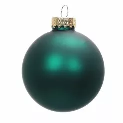 Cheap ⌛ 8ct. 2.5" Matte Dark Green Glass Ball Ornaments by Ashland® ???? -Ashland Sales 10701620 2