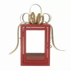 Best Pirce ???? 11" Red & Gold Gift Box Lantern by Ashland® ????