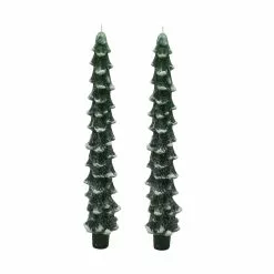 Budget ✨ Green Tree Taper Candles by Ashland®, 2ct. ????