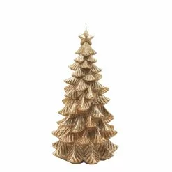 Deals ⌛ 5" x 10" Gold ???? Christmas Tree Candle by Ashland® ????