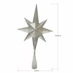 Outlet ⌛ 14" Silver Lighted Star of Bethlehem Tree Topper by Ashland® ???? -Ashland Sales 10701972 5
