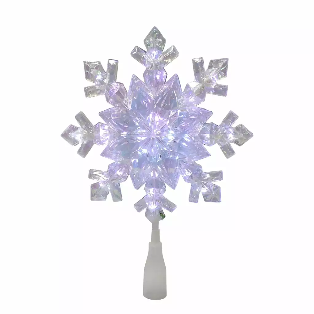 Hot Sale ✔️ 12.5" Iridescent Snowflake Lighted Tree Topper by Ashland® ???? 4 Hot Sale ✔️ 12.5" Iridescent Snowflake Lighted Tree Topper by Ashland® ???? - Image 2