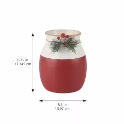 Top 10 ???? 6.75" Red & White Holly Vase by Ashland® ???? -Ashland Sales 10702359 2