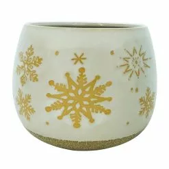 Cheapest ???? 4.4" Ceramic Snowflake Pot by Ashland® ????